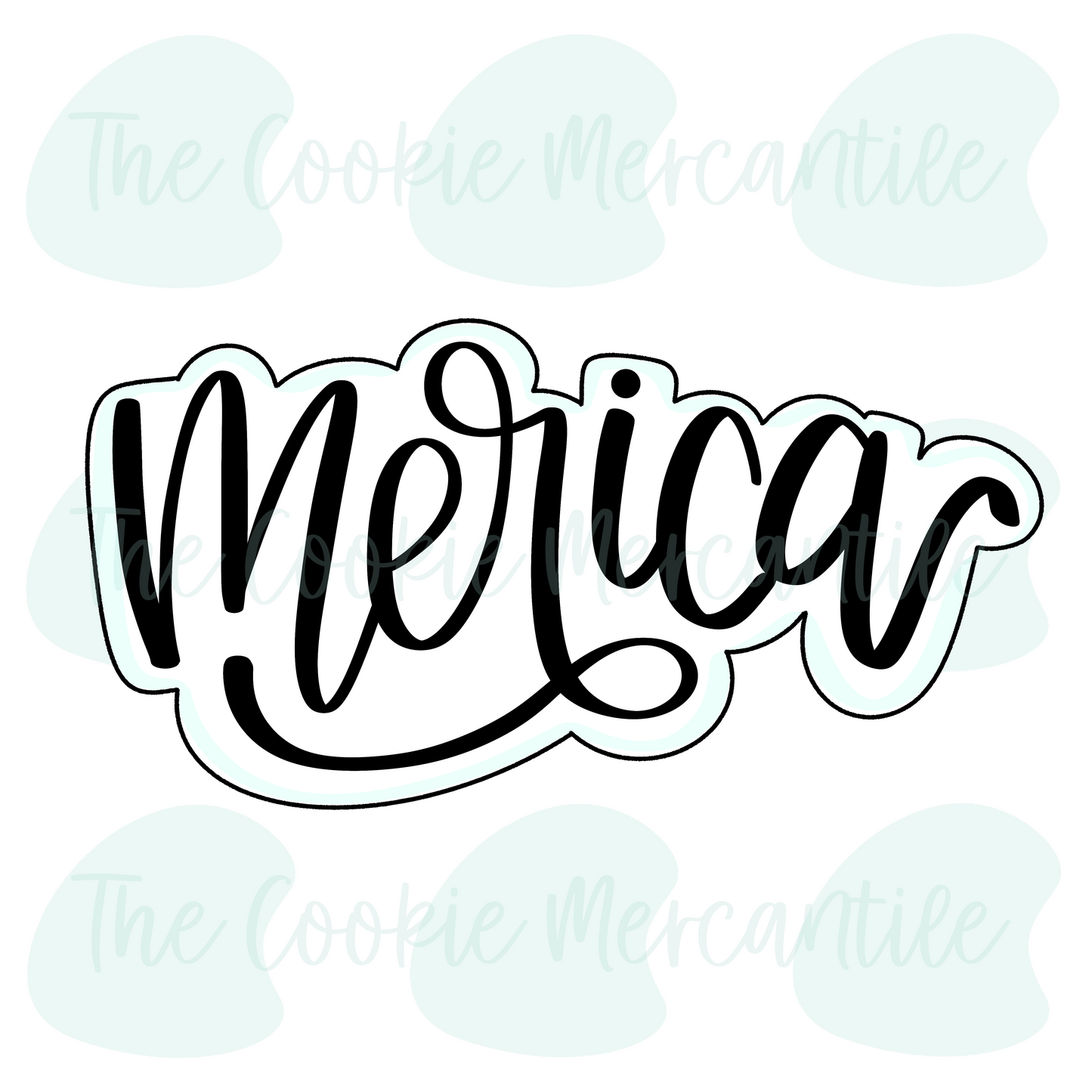 Merica Plaque  - Cookie Cutter