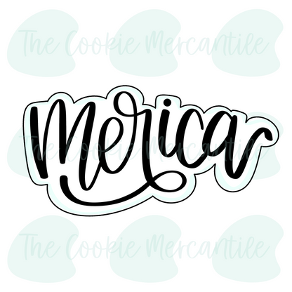 Merica Plaque  - Cookie Cutter