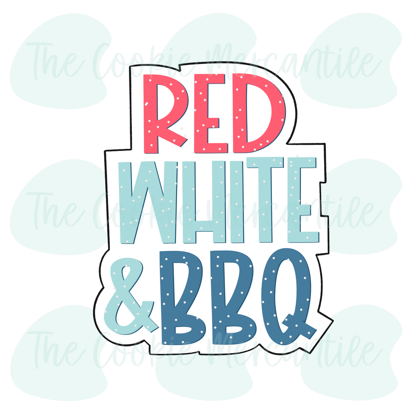 Hotdog & Red White & BBQ 2 Piece Set - Cookie Cutter
