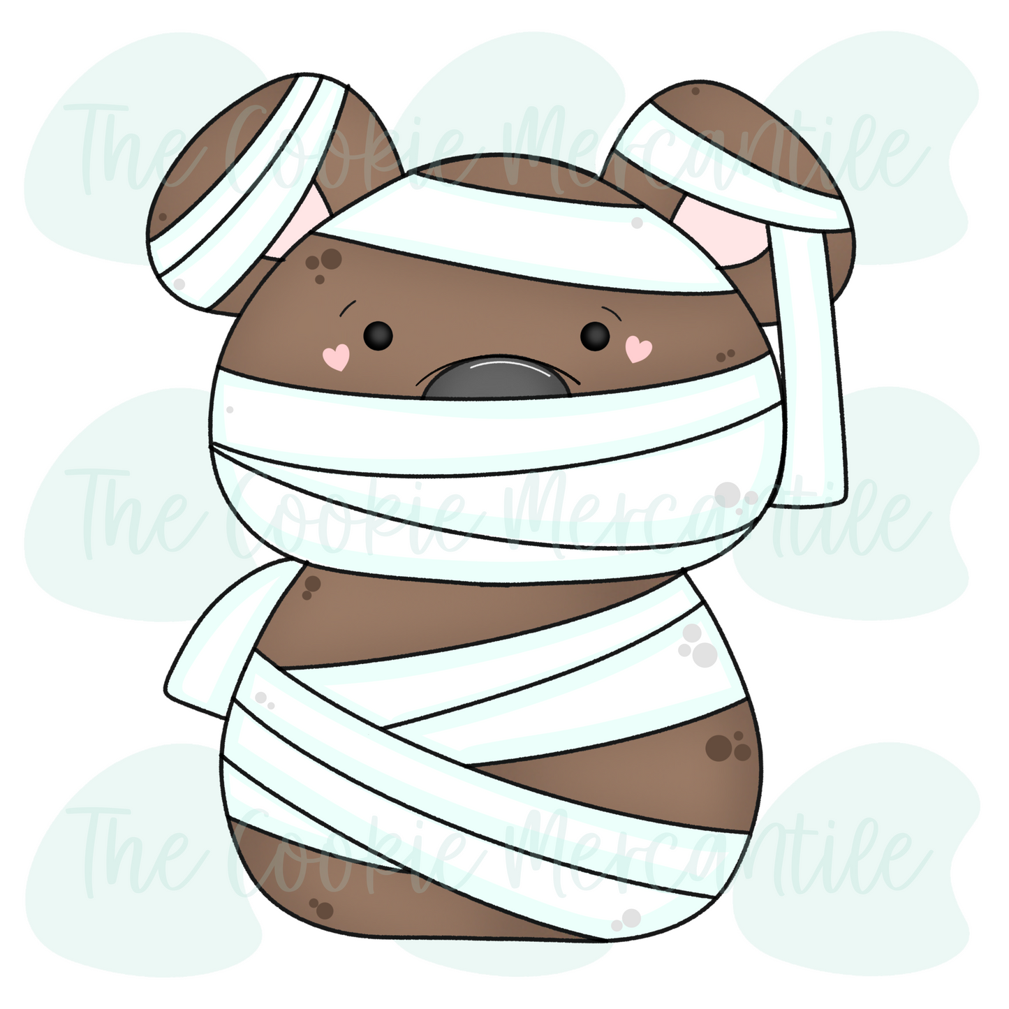 Mummy Bear 2 Piece Set - Cookie Cutter