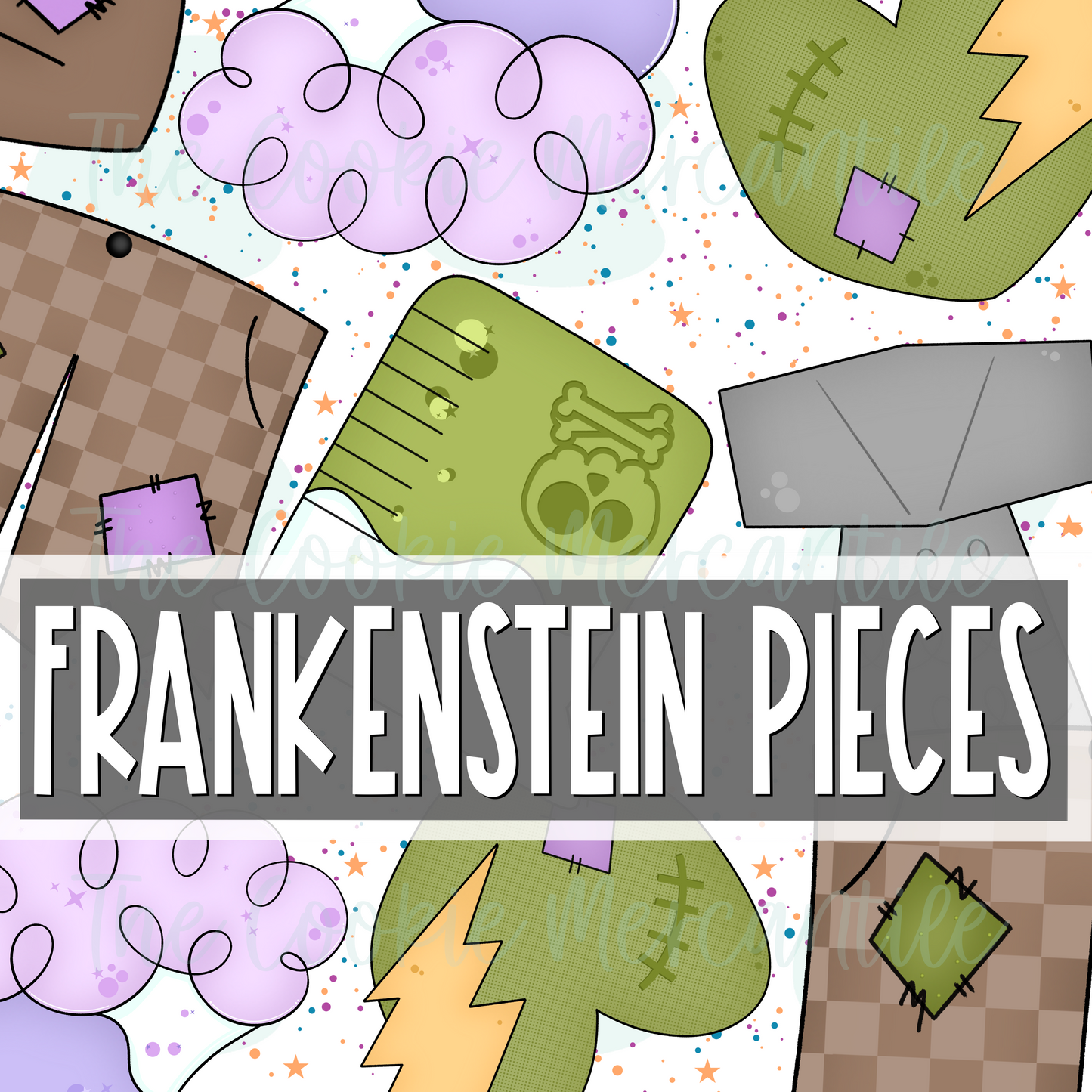 Frankenstien Pieces- Cookie Cutter