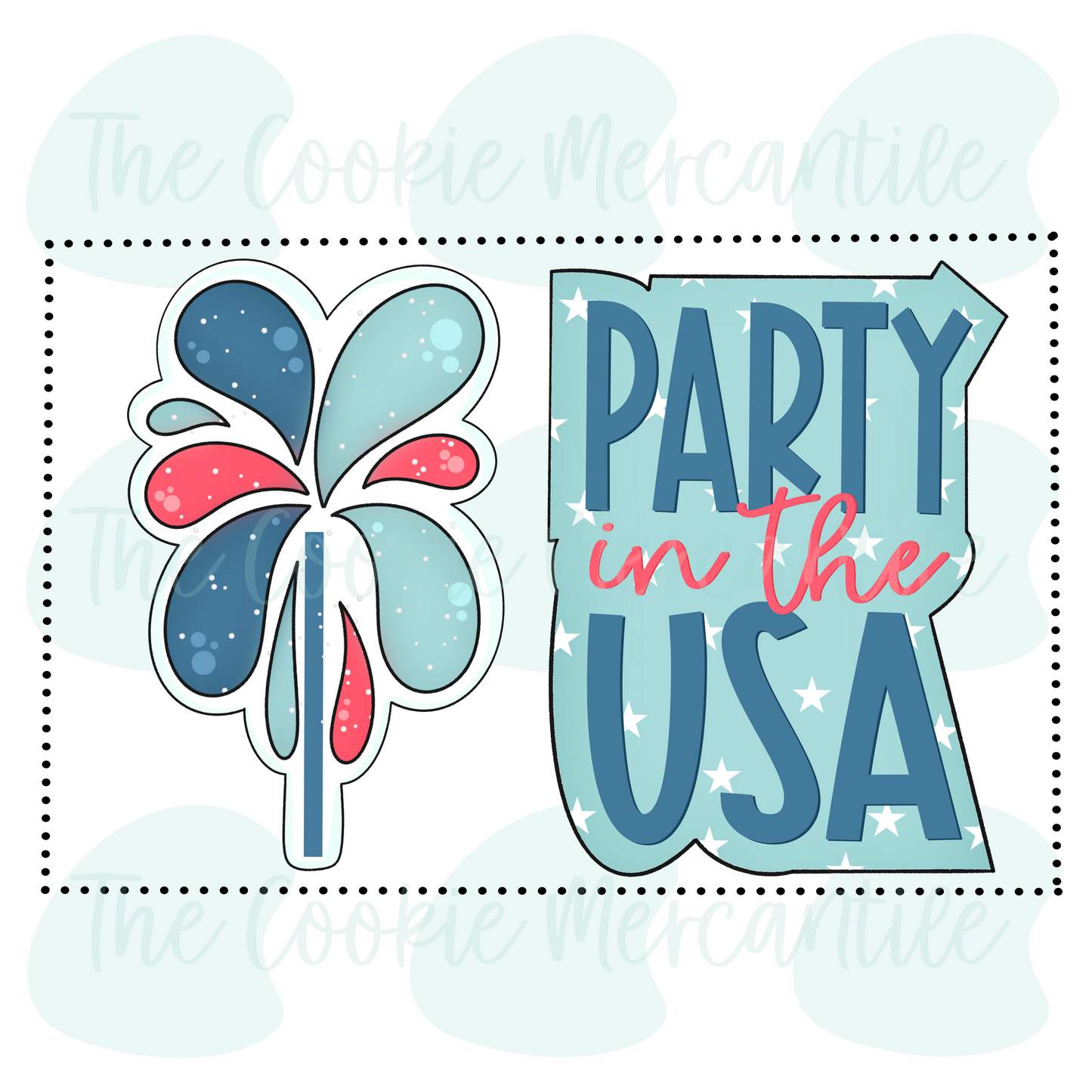 Sparkler Party in the USA 2 Piece Set - Cookie Cutter