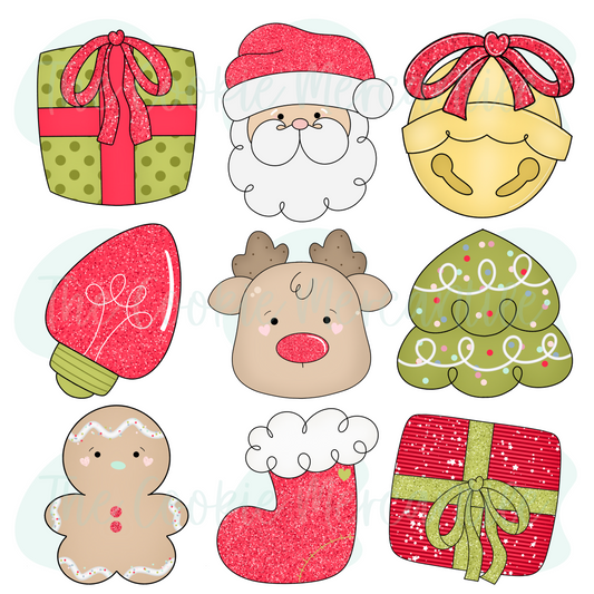 Simple Christmas 9-Piece Set - Cookie Cutters