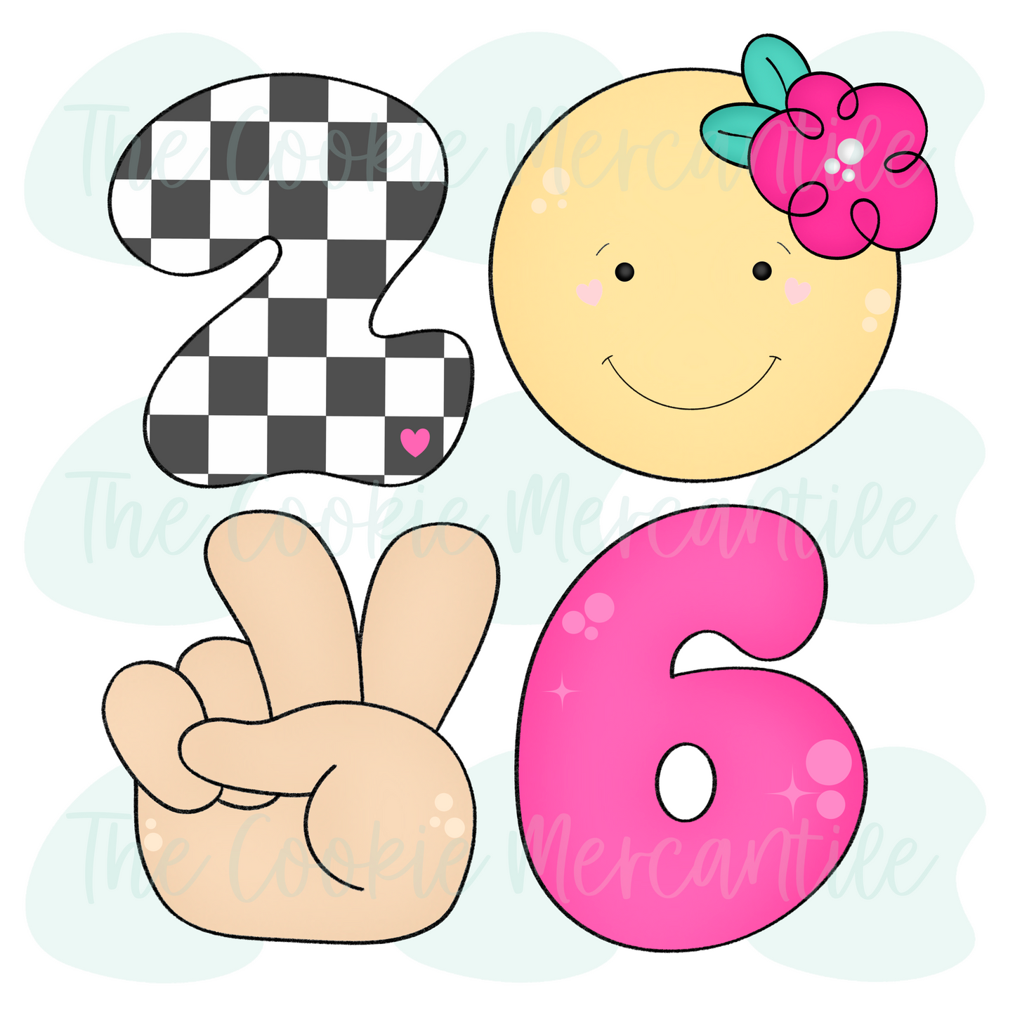 Floral Groovy 2026 Set - Cookie Cutters
