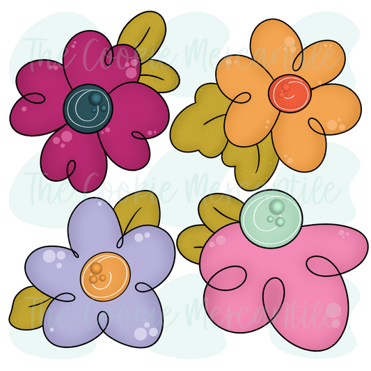 Whimsy Flower Set 2026 - Cookie Cutters