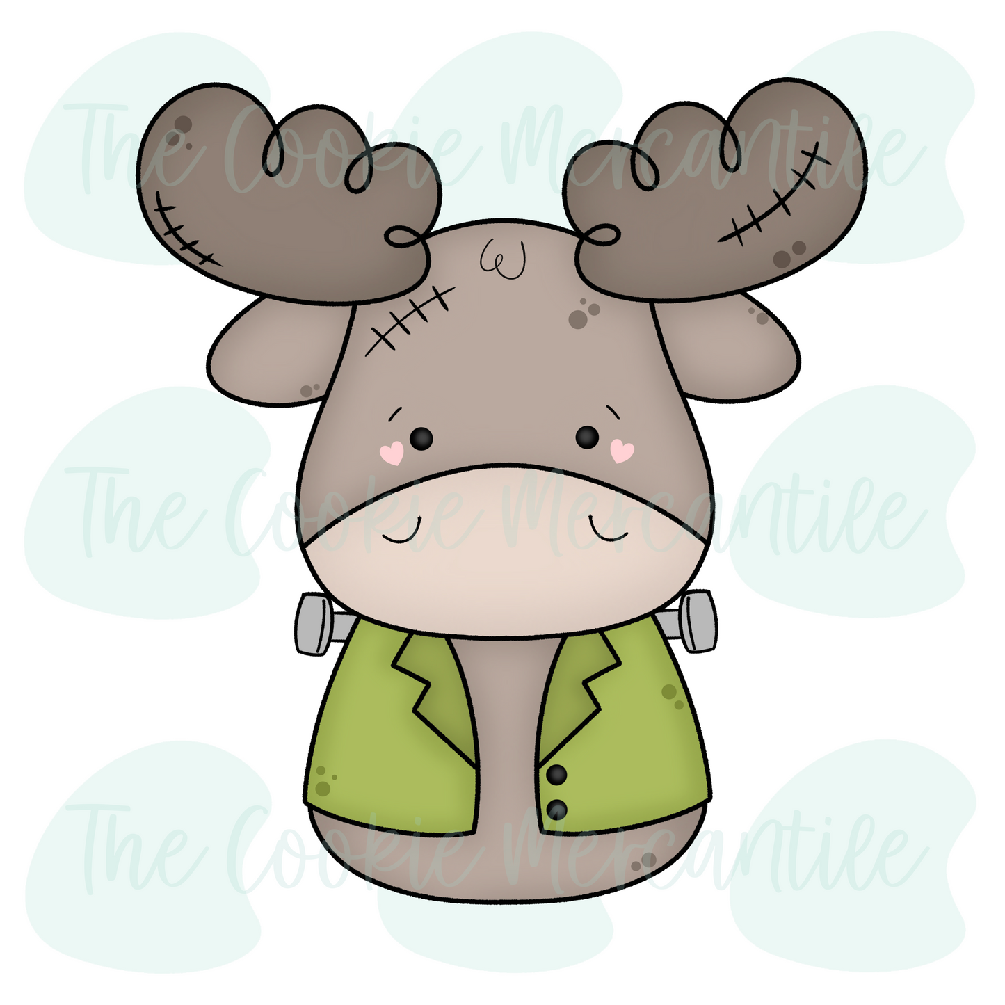 Frankenstein Moose 2 Piece Set - Cookie Cutter