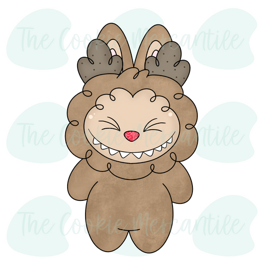 Reindeer Fluffy Monster - Cookie Cutter