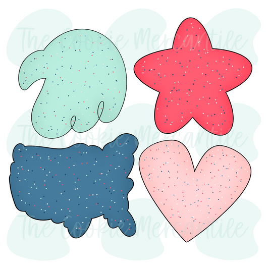 Frosted USA Set - Cookie Cutters