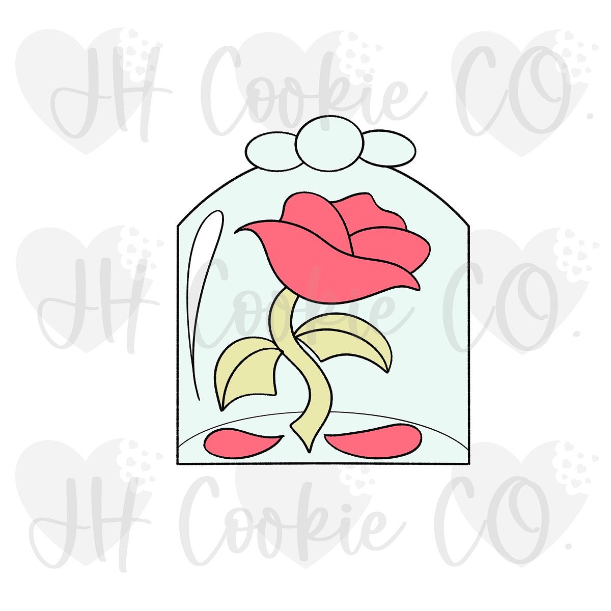 Beauty and Beast Enchanted Rose 2023 - Cookie Cutter