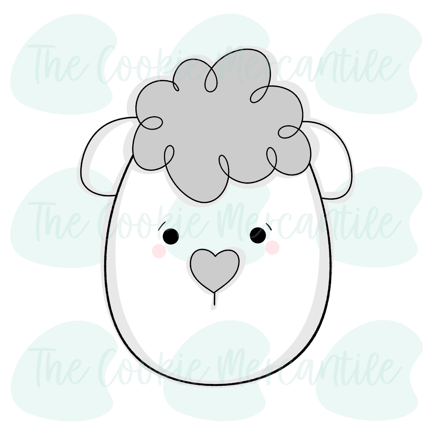 Lamb - You've been egged 2 Piece Set - Cookie Cutter