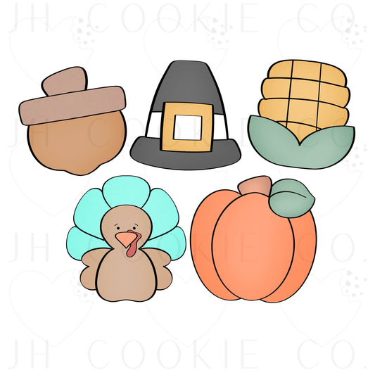 Classic Thanksgiving Minis - Cookie Cutters