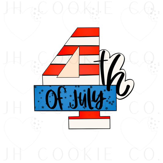 4th of July Plaque - Cookie Cutter
