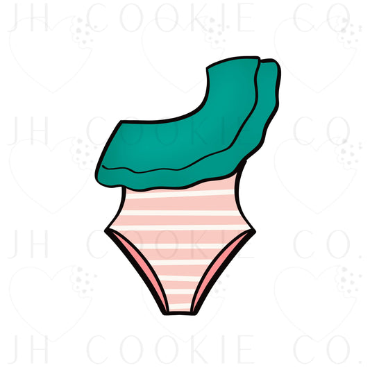 Ruffle Swim Suit   - Cookie Cutter