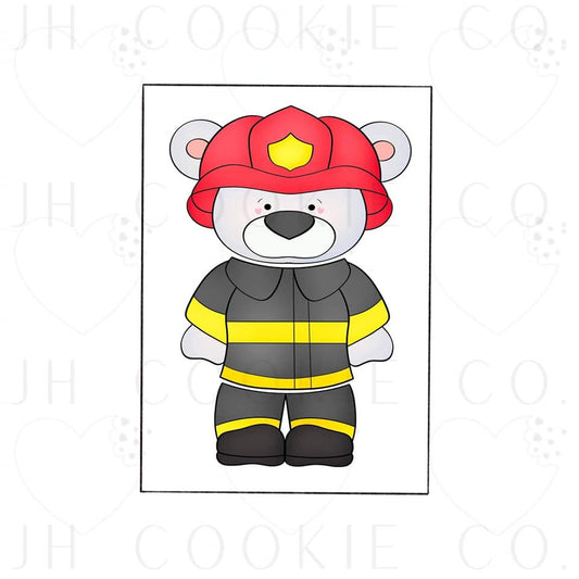 Firefighter Bear - Cookie Cutters