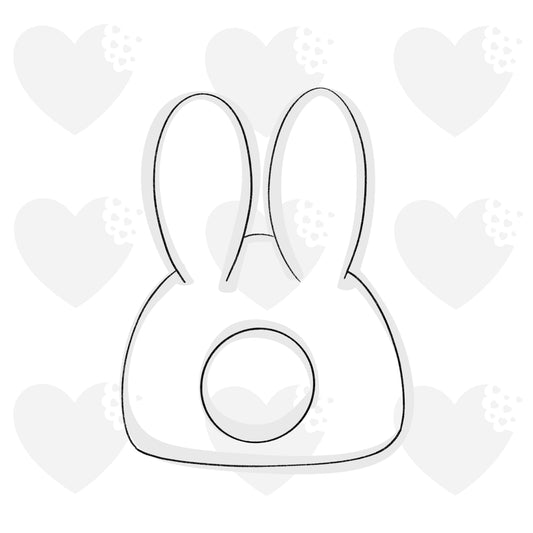 Square Bunny Bum - Cookie Cutter