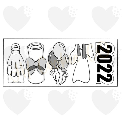 Graduation Stick Set (2023) - Cookie Cutters