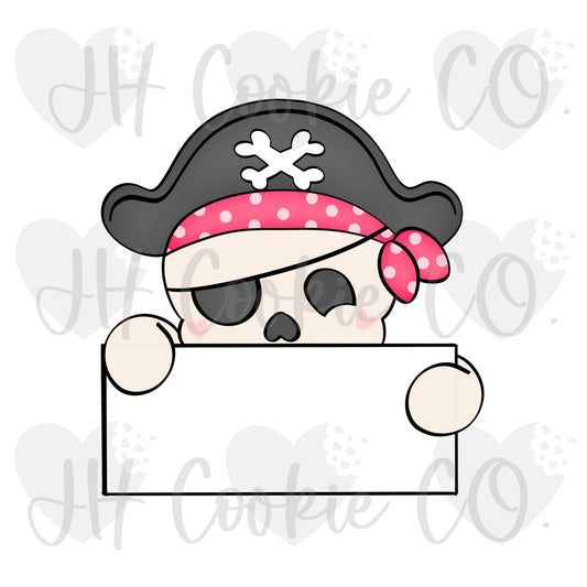 Pirate Skull Name Plaque (2022) - Cookie Cutter