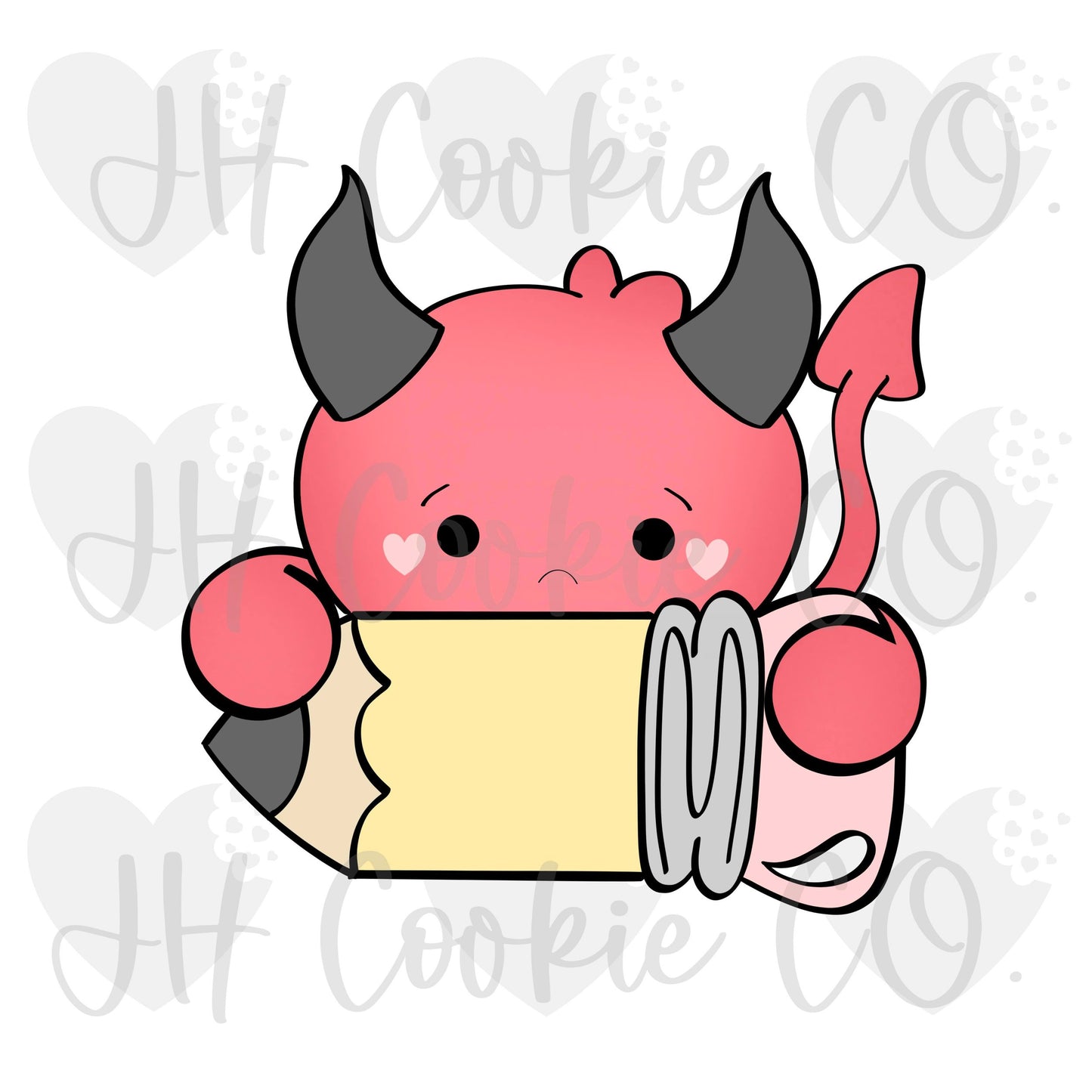 Red Devil Pencil Plaque (2022) - Cookie Cutter