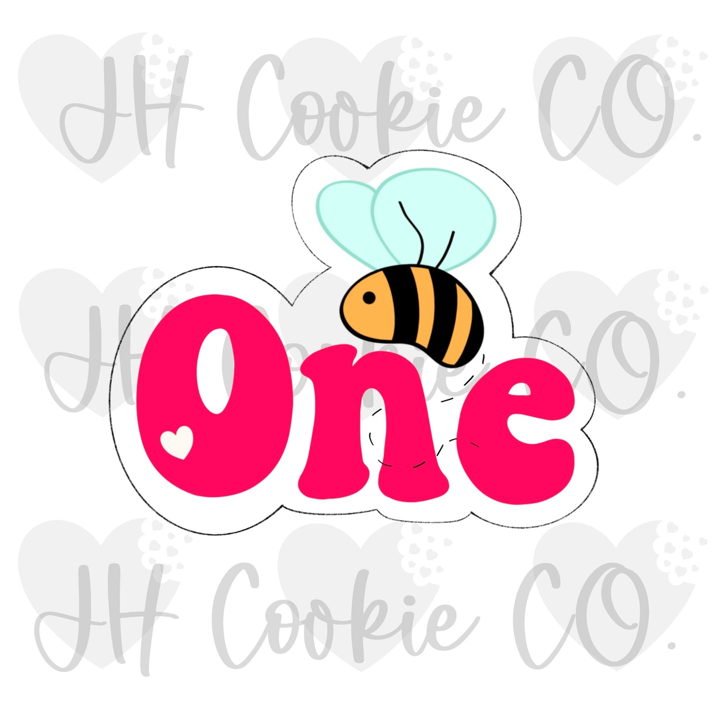 Honey Bee Number One Plaque - Cookie Cutter