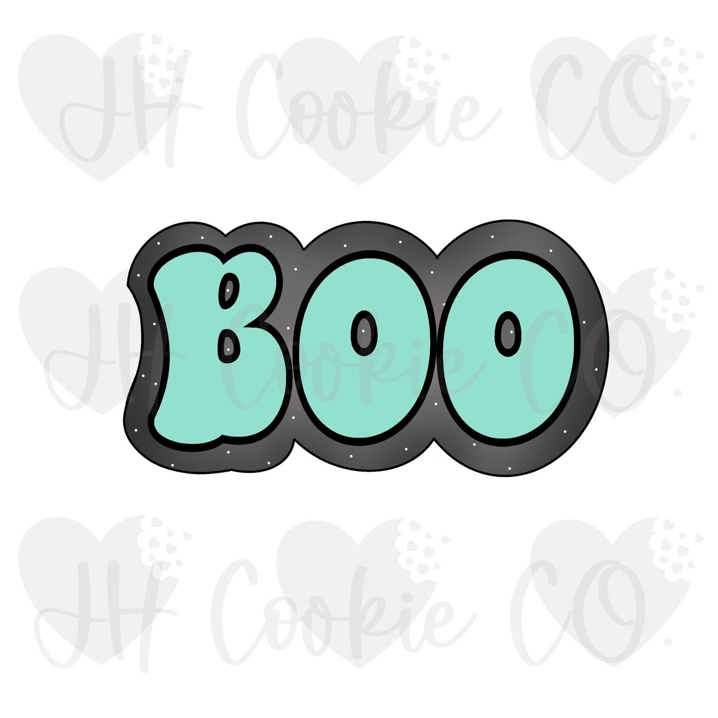 Groovy BOO Plaque - Cookie Cutter