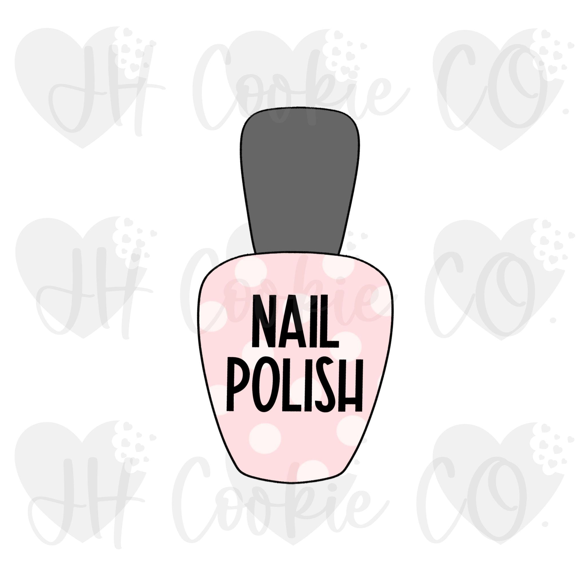 Manicure and makeup studio logo set with spilled nail polish - Stock Image  - Everypixel