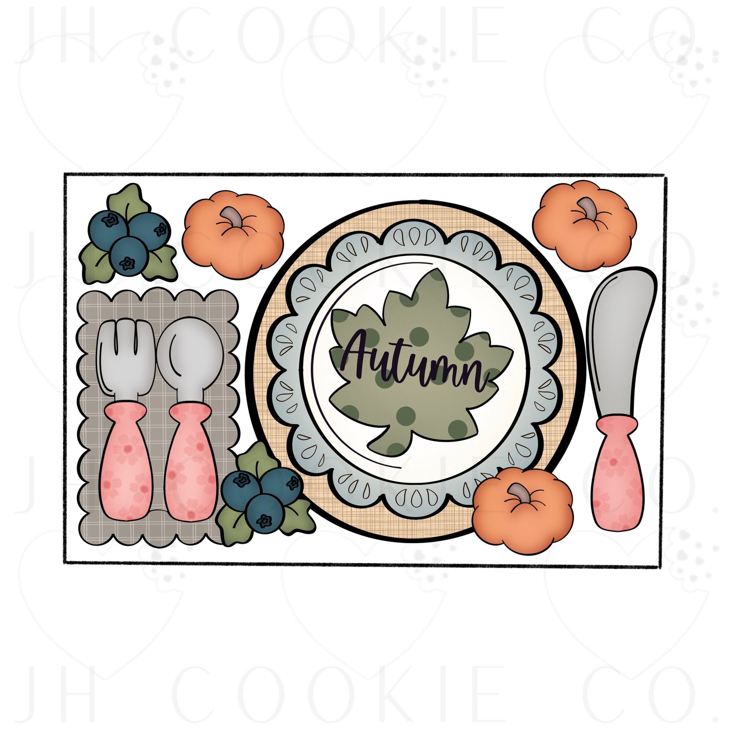 Thanksgiving Table Platter - Cookie Cutter