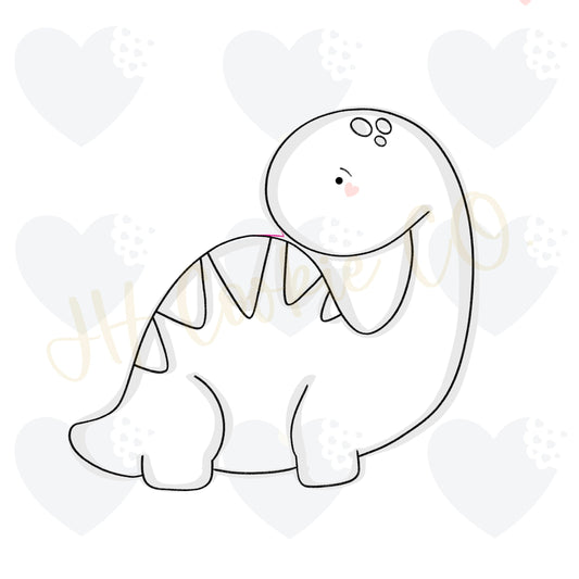 Chubby Brontosaurus    - Cookie Cutter