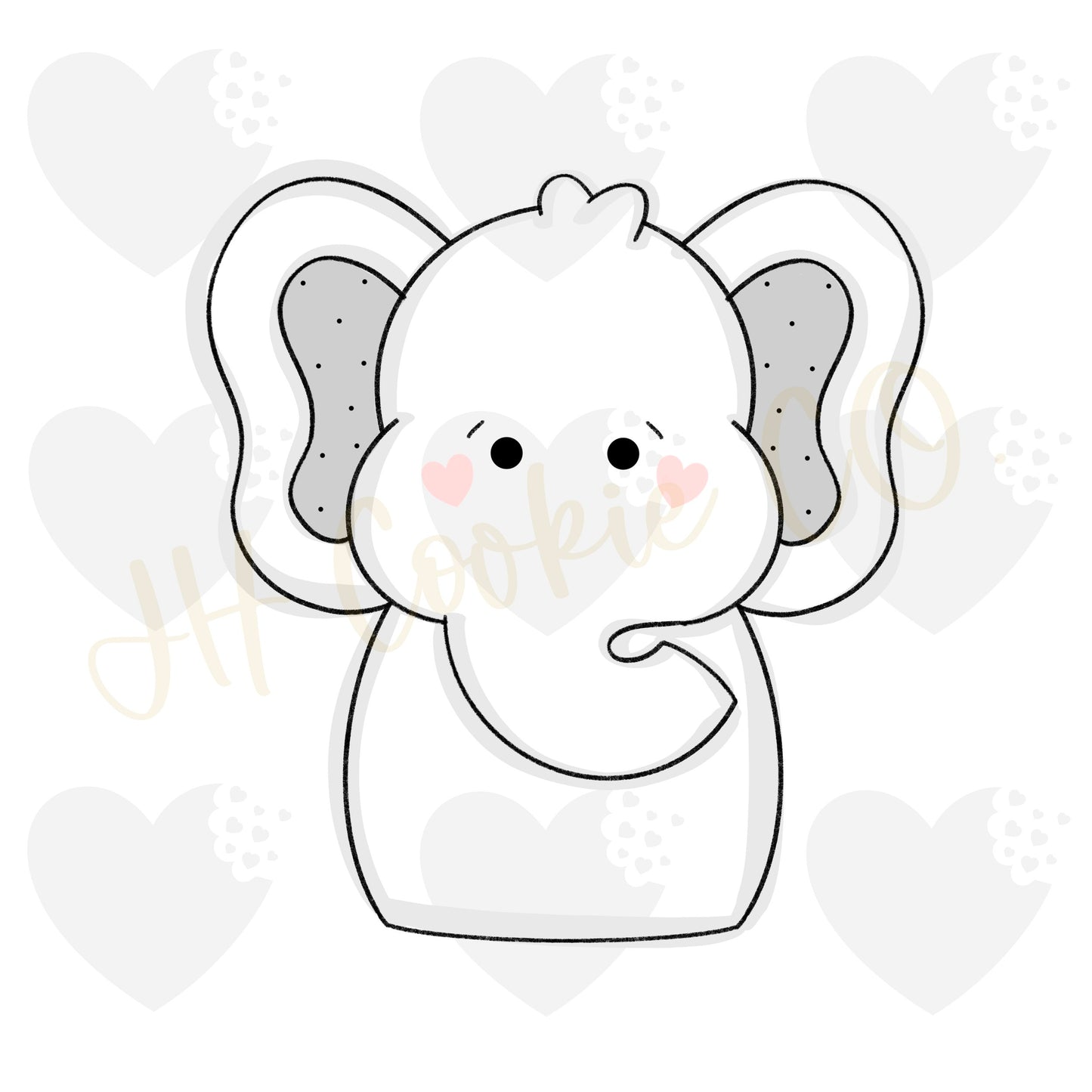Elephant  Cutie   - Cookie Cutter