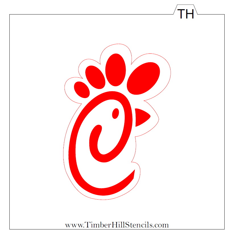 Chick-Fil-A Stencil