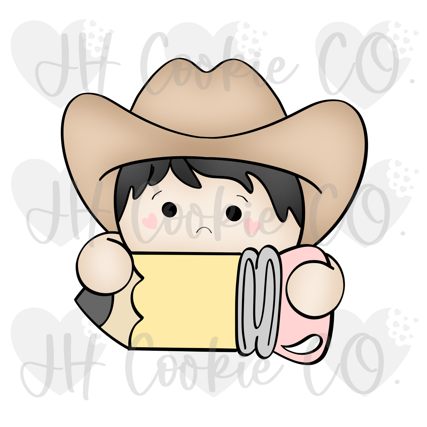 Cowboy Pencil Plaque (2022) - Cookie Cutter