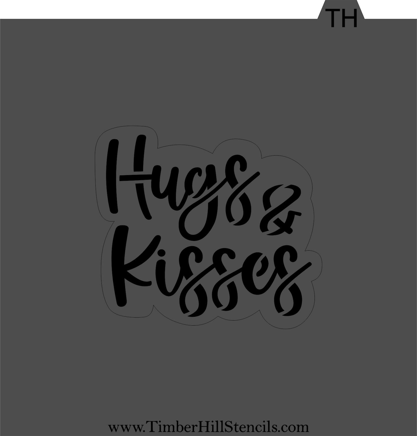 Hugs &amp; Kisses - Stencil