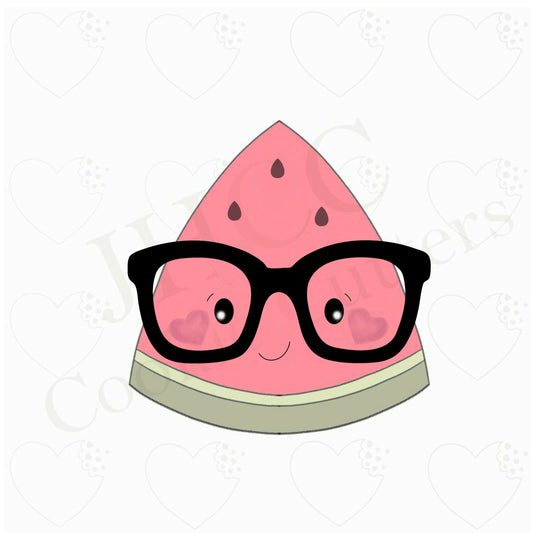 Nerdy Watermelon - Cookie Cutter