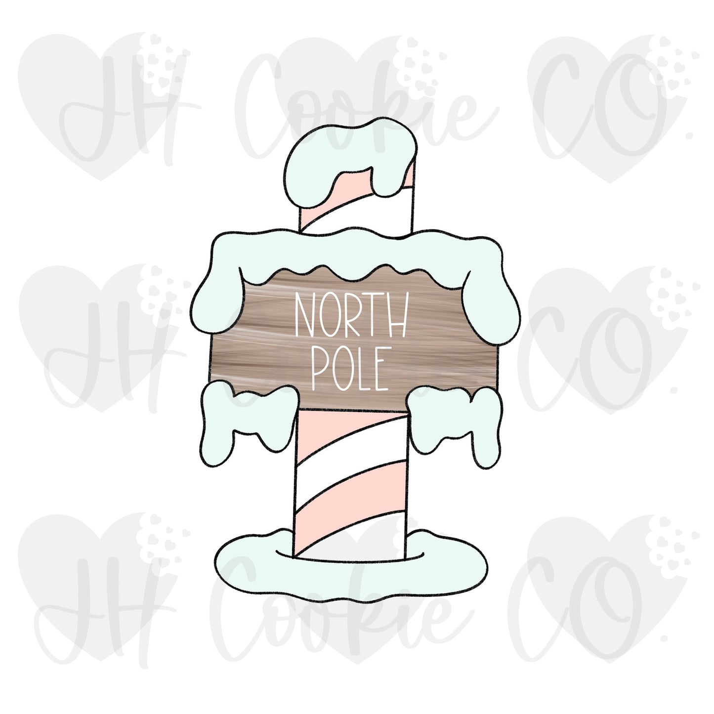 North Pole Sign - Cookie Cutter