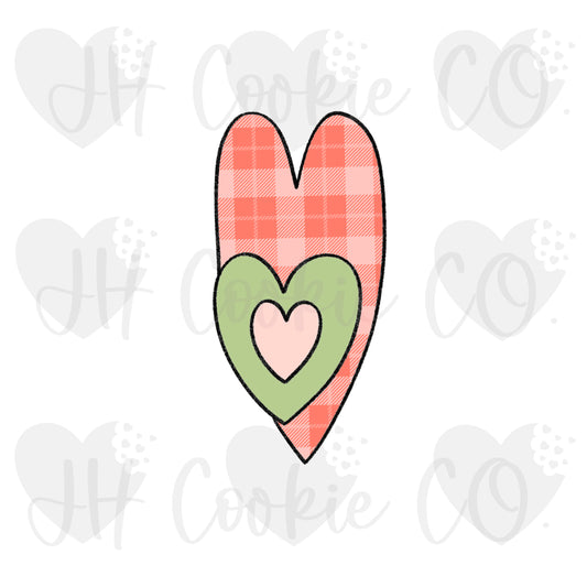 Grump Hearts Stick  -  Cookie Cutter