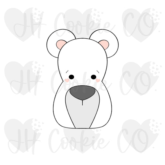 Chubby Polar Bear Stick  -  Cookie Cutter