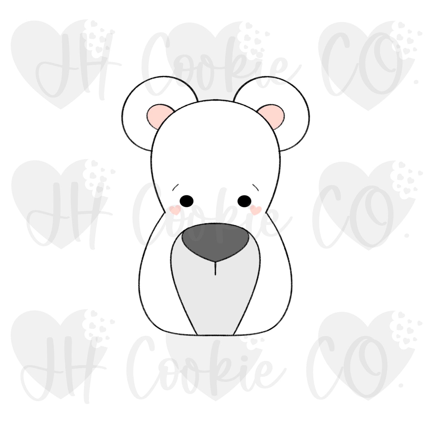 Chubby Polar Bear Stick  -  Cookie Cutter