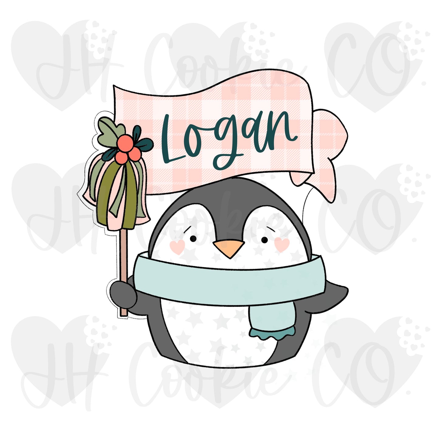 Penguin Tassel Flag - Cookie Cutter