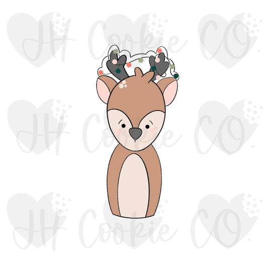 Reindeer Lights Stick  -  Cookie Cutter