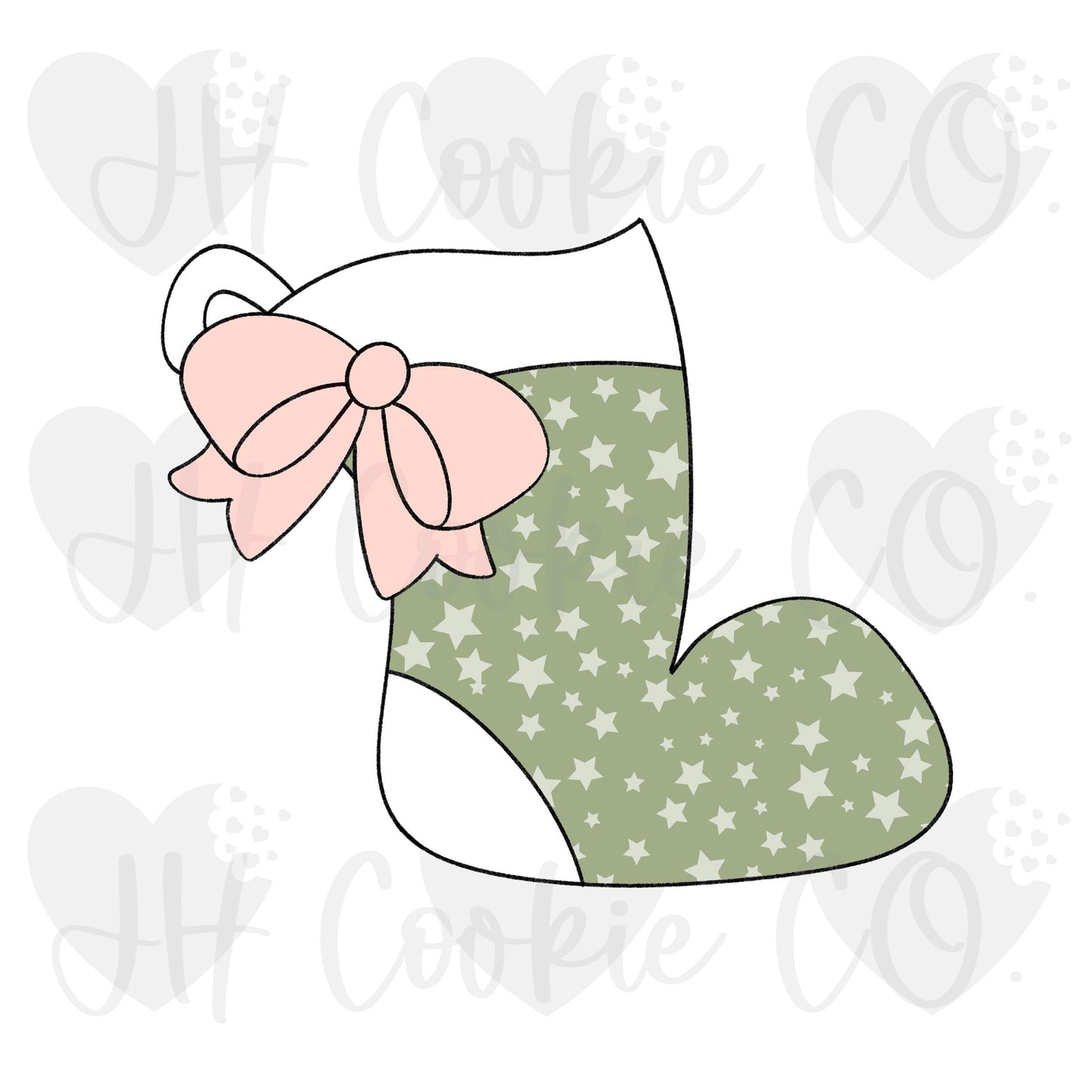 Girly Stocking - Cookie Cutter