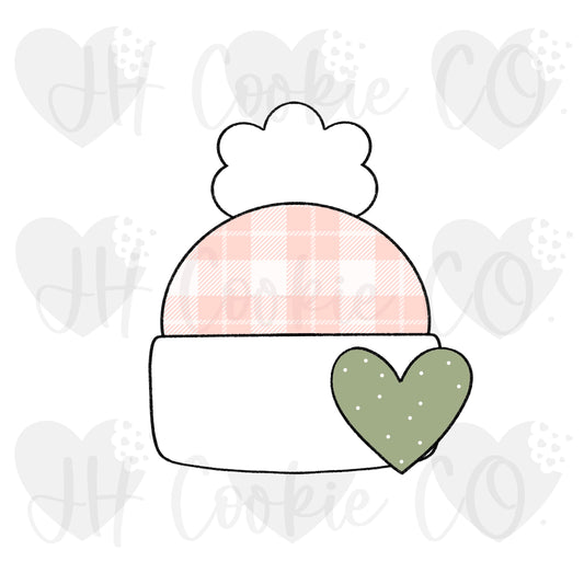 Beanie Heart Hat - Cookie Cutter