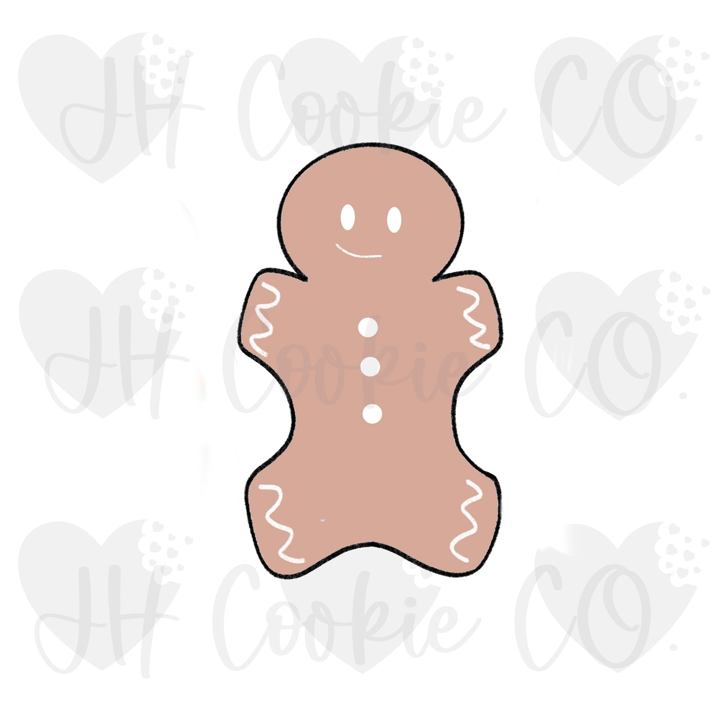 Gingerbread Marshmallow Stick -  Cookie Cutter