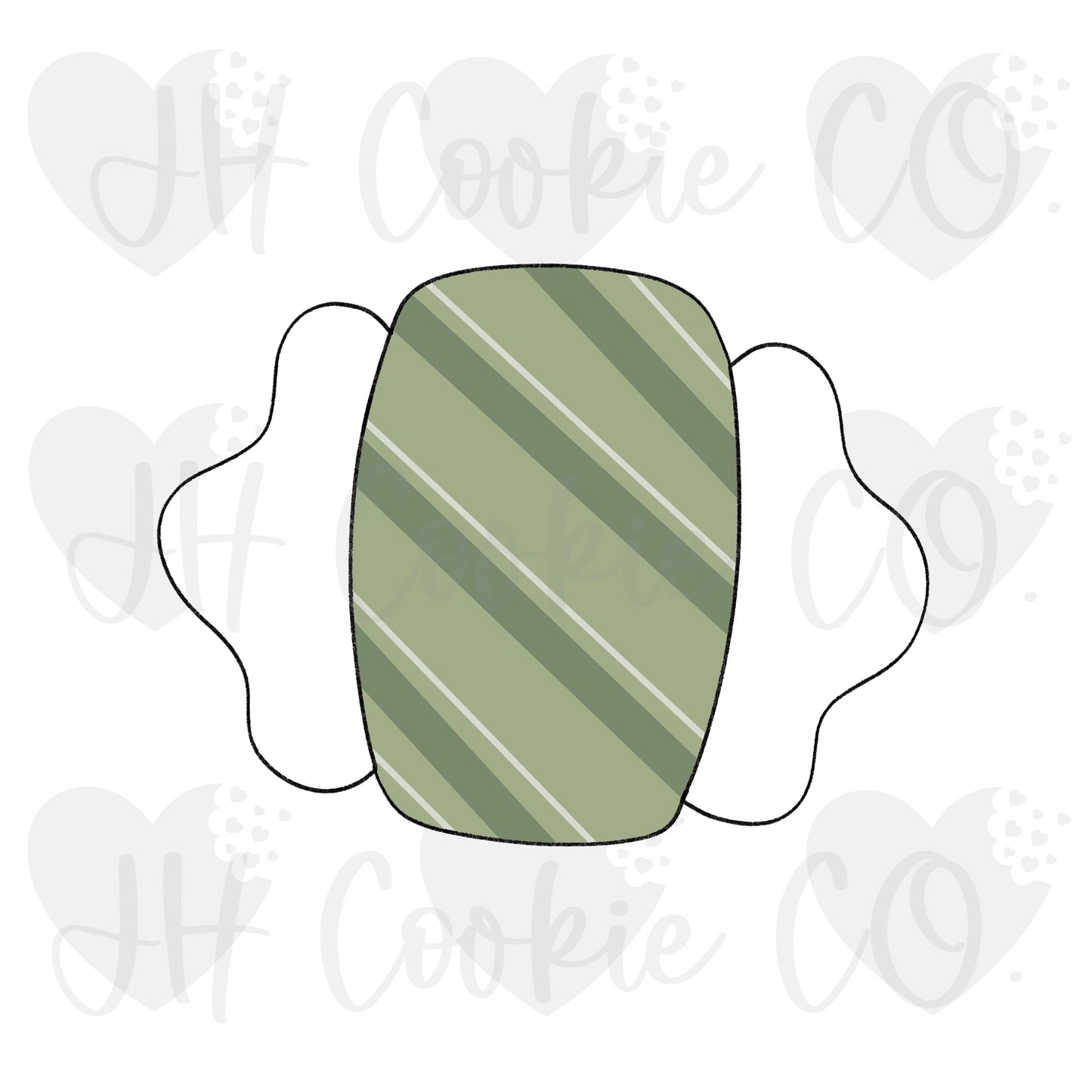 Chubby Elf Wrapped Candy  - Cookie Cutter