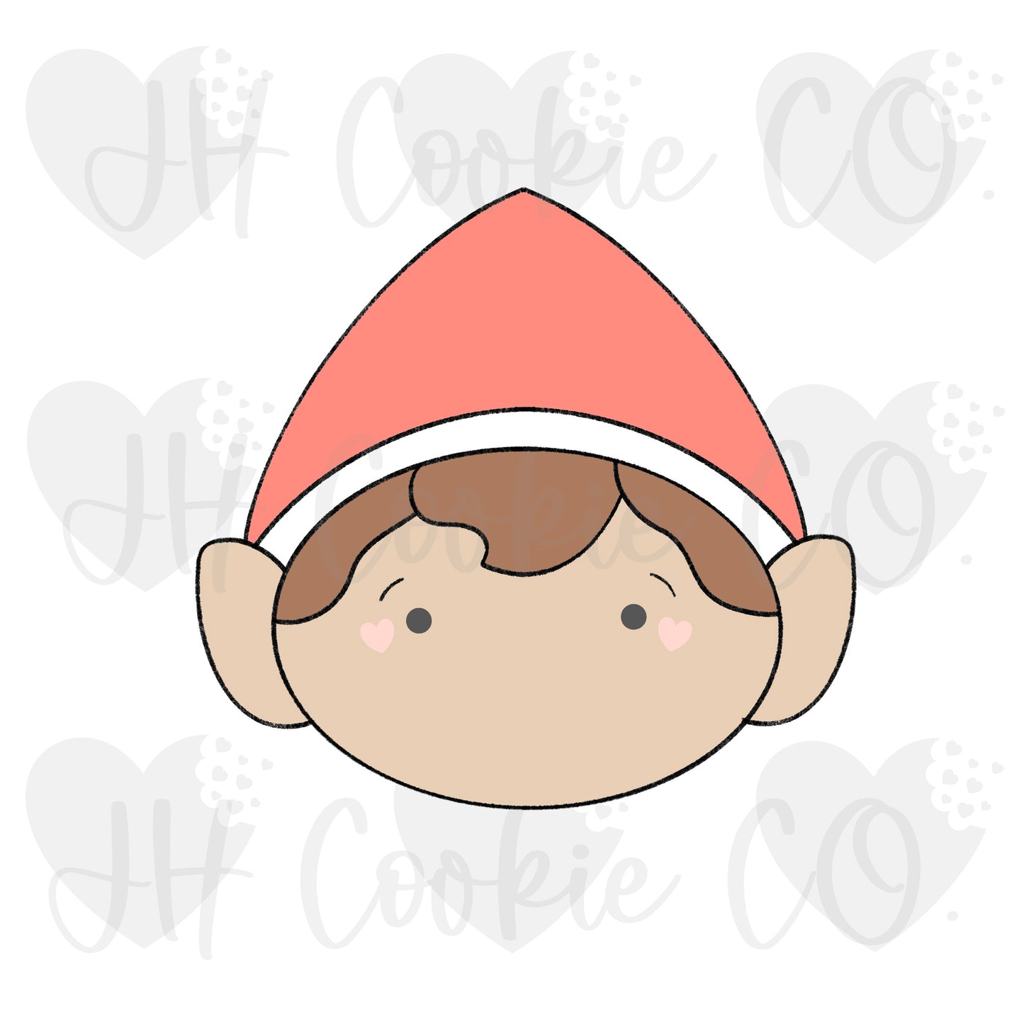 Elf Boy Face #2- Cookie Cutter