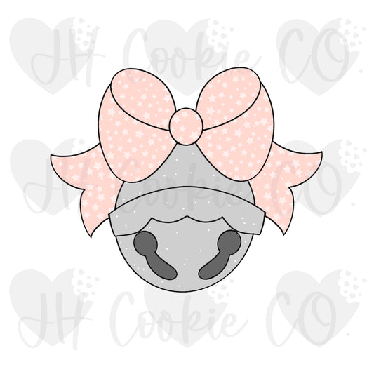 Girly Silver Bell - Cookie Cutter