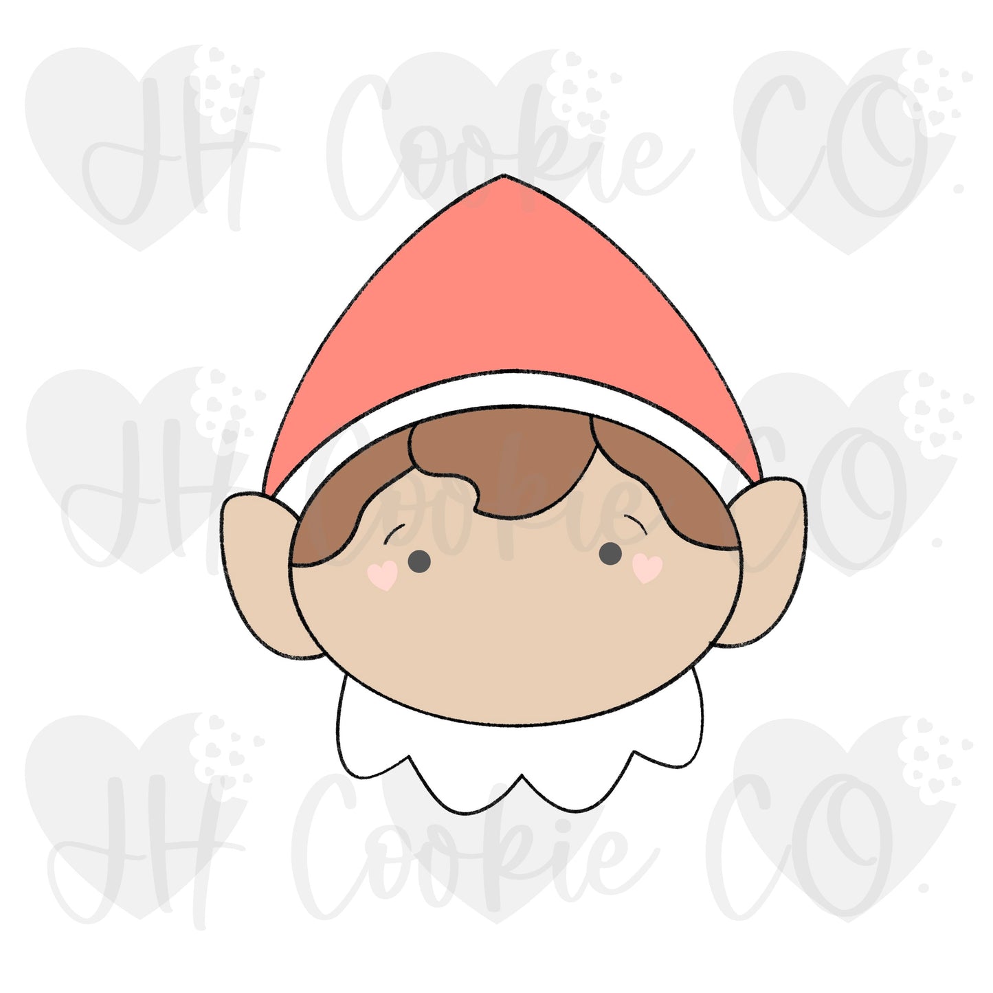 Elf Boy Face #1- Cookie Cutter