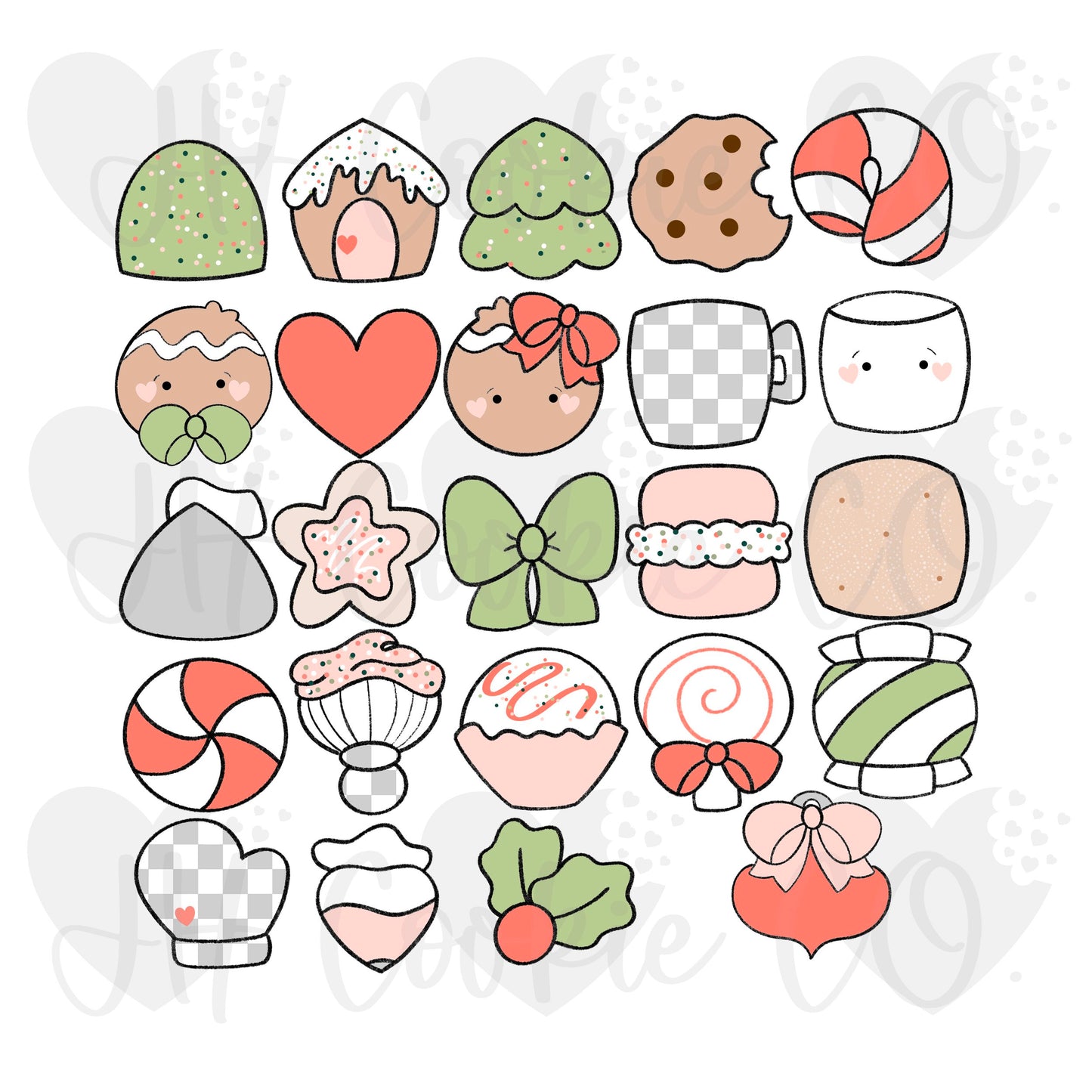 Gingerbread Advent Calendar 24 Piece Set - Cookie Cutters