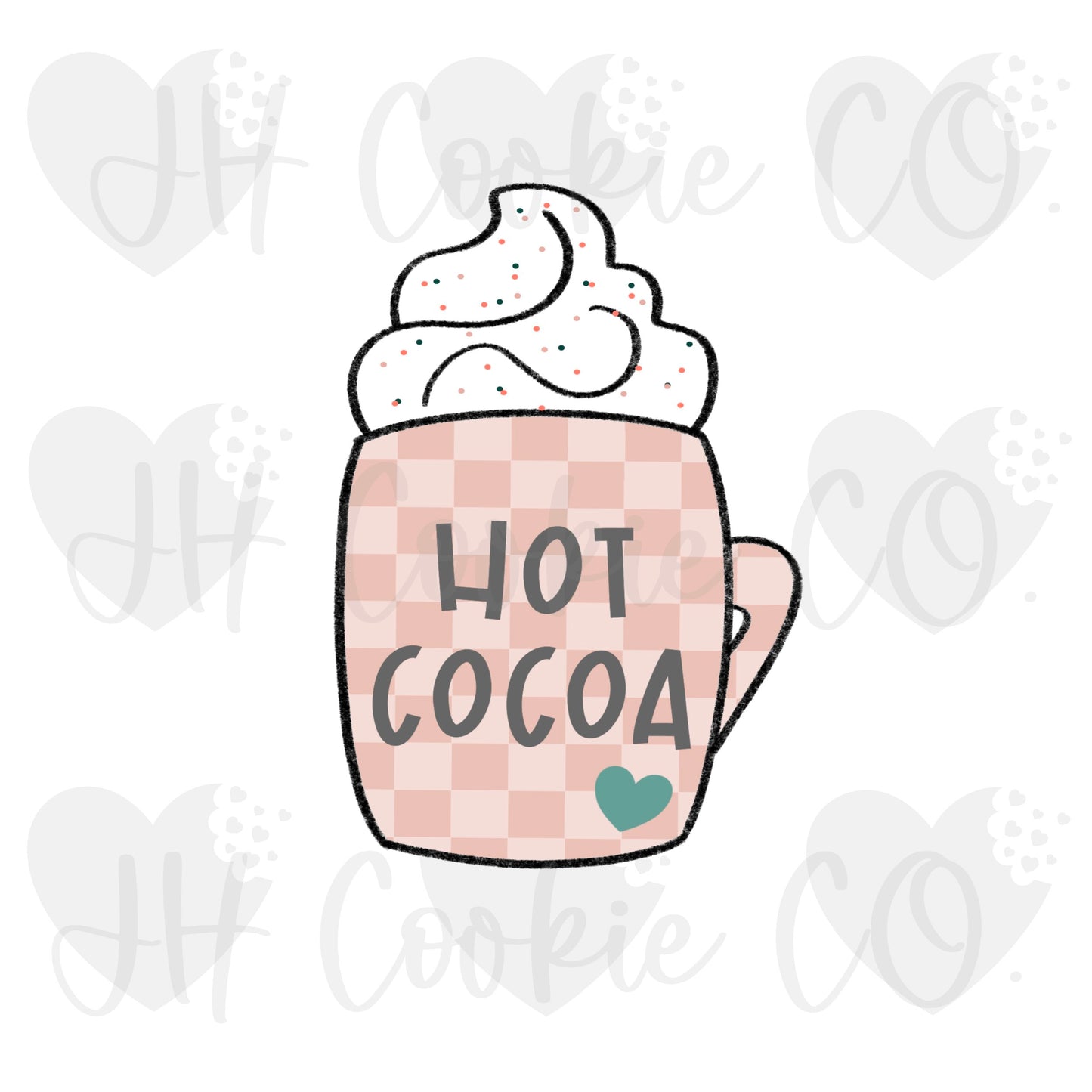 Chubby Hot Cocoa Mug Stick  -  Cookie Cutter