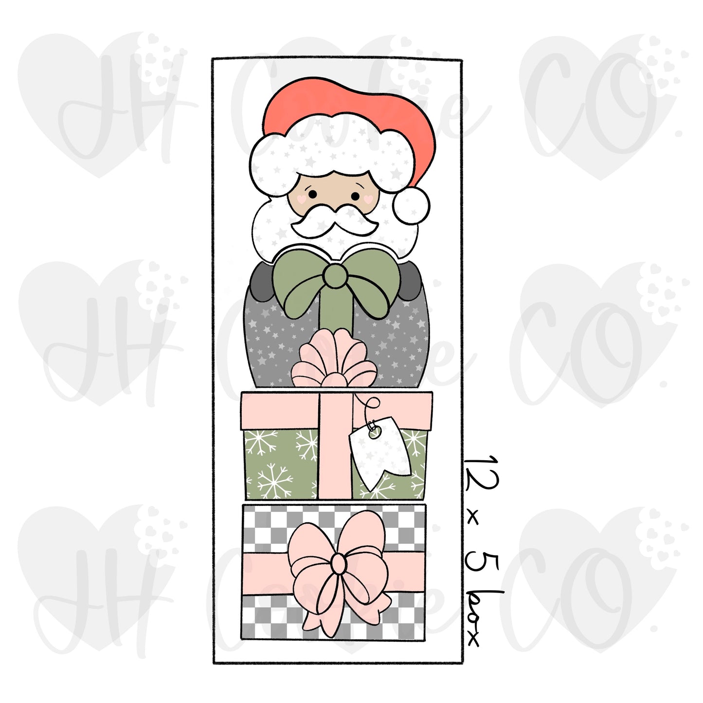 Santa Present Stackable Set - Cookie Cutter