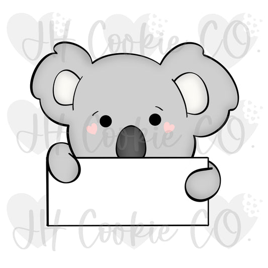 Koala Name Plaque (2022) - Cookie Cutter