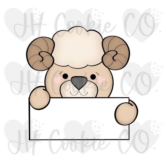 Ram Name Plaque  (2022) - Cookie Cutter